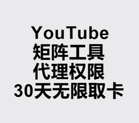 YouTube工具【代理权限】